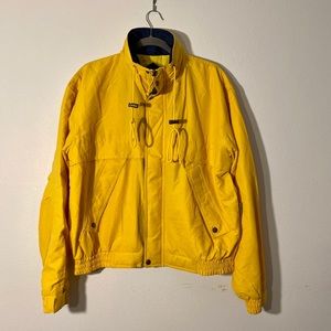 Bright Gold & Navy blue Women’s jacket.